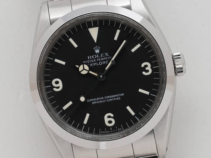 ロレックス エクスプローラーI Ref.1016 ステンレススチール ブラック文字盤 中古 xuhcf7x8