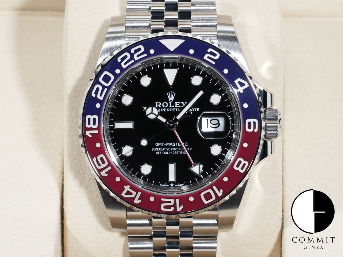 ロレックス GMTマスターII Ref.126710BLRO ステンレススチール ブラック文字盤 ジュビリーブレスレット