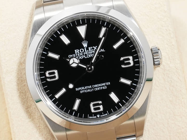 Rolex Explorer 36 Ref. 124270 Stainless Steel Black Dial