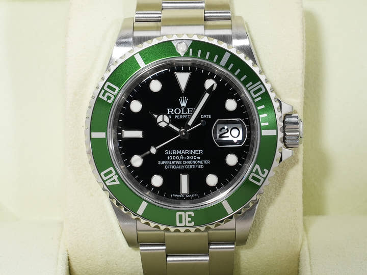 ロレックス サブマリーナー デイト Ref.16610LV ステンレススチール ブラック文字盤 美品 7muw5jai