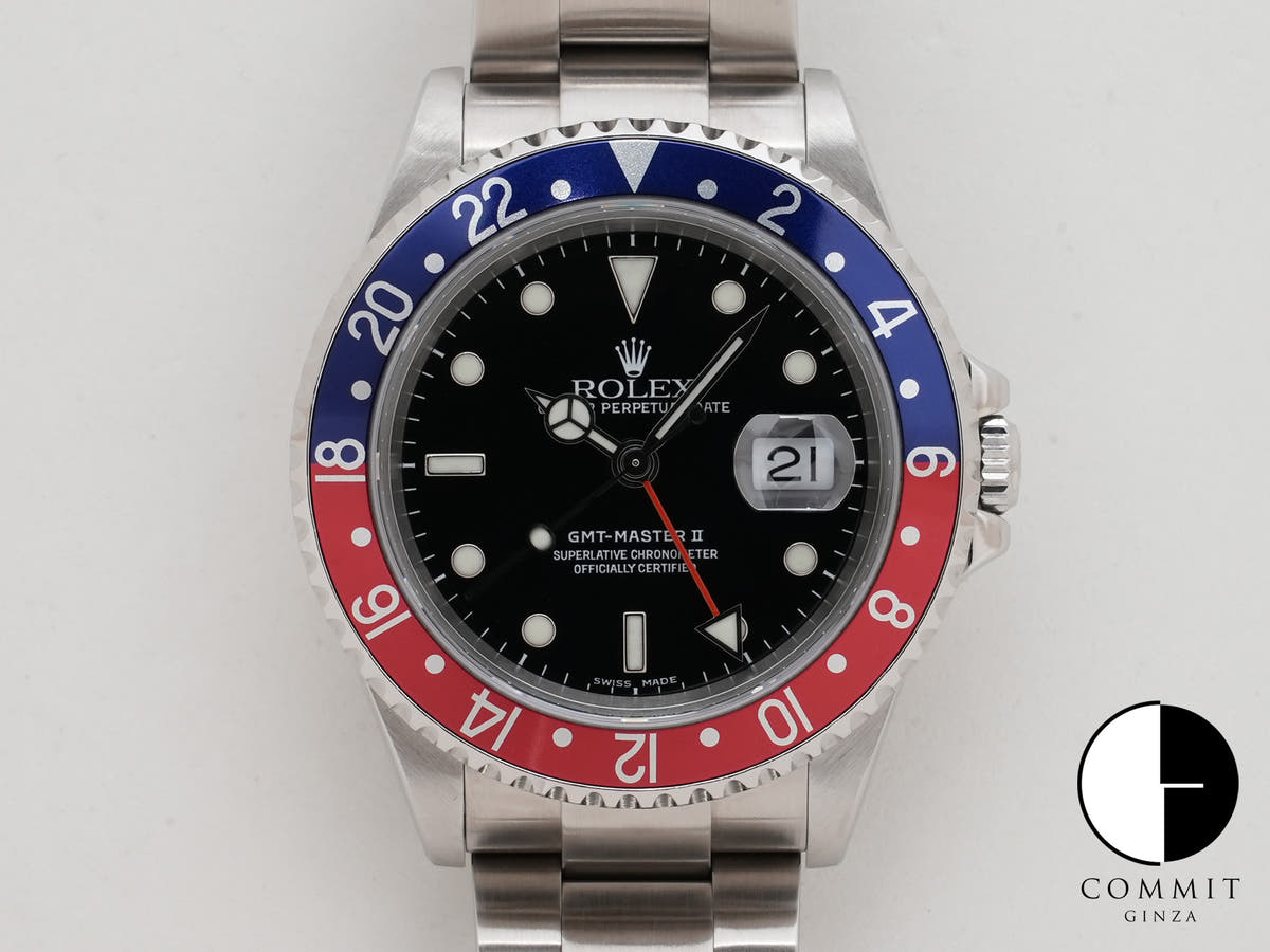 Rolex GMT-Master II Ref. 16710 Stainless Steel Black Dial Oyster Bracelet