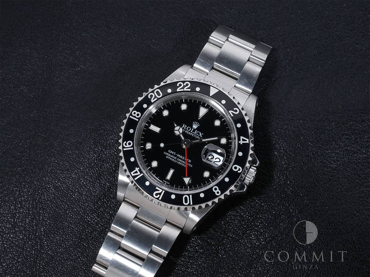 ロレックス GMTマスター Ref.16700 ステンレススチール ブラック文字盤 オイスターブレスレット 中古 yt485gs8
