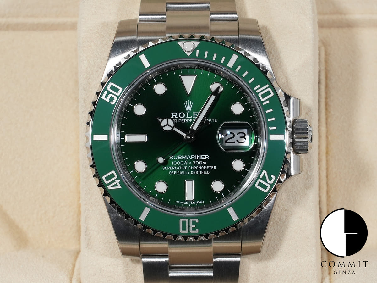 ロレックス サブマリーナー デイト オマーン Ref.116610LV ステンレススチール グリーン文字盤