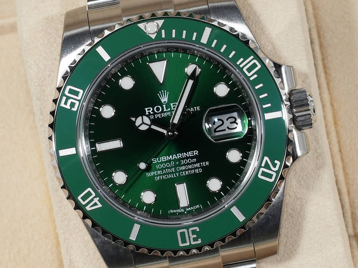 ロレックス サブマリーナー デイト オマーン Ref.116610LV ステンレススチール グリーン文字盤