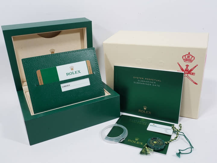 ロレックス サブマリーナー デイト オマーン Ref.116610LV ステンレススチール グリーン文字盤