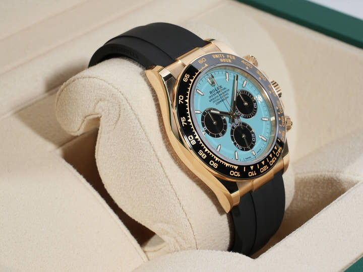 ロレックス デイトナ Ref.126518LN イエローゴールド ターコイズブルー文字盤