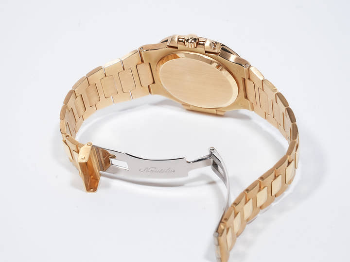 パテックフィリップ ノーチラス Ref.3800/1J-016 イエローゴールド シャンパン11Pダイヤ文字盤