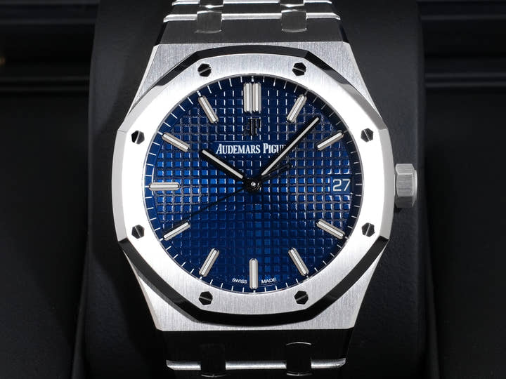 オーデマピゲ ロイヤルオーク Ref.15503BC.OO.1220BC.01 ホワイトゴールド ブルー文字盤