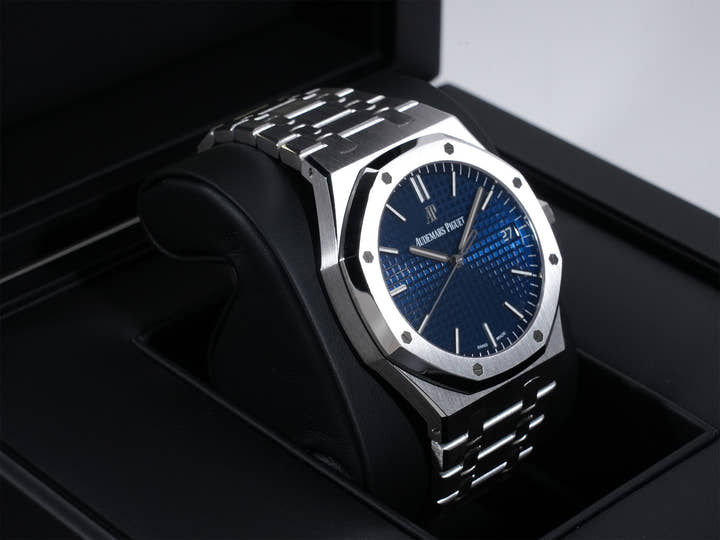 オーデマピゲ ロイヤルオーク Ref.15503BC.OO.1220BC.01 ホワイトゴールド ブルー文字盤