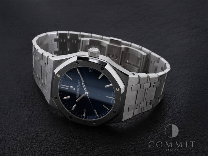 オーデマピゲ ロイヤルオーク Ref.15503BC.OO.1220BC.01 ホワイトゴールド ブルー文字盤