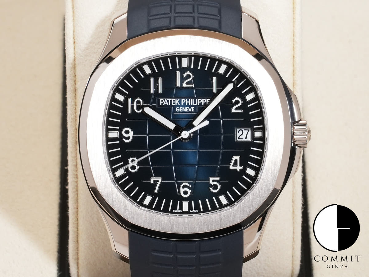 パテックフィリップ アクアノート Ref.5168G-001 ホワイトゴールド ミッドナイトブルー文字盤
