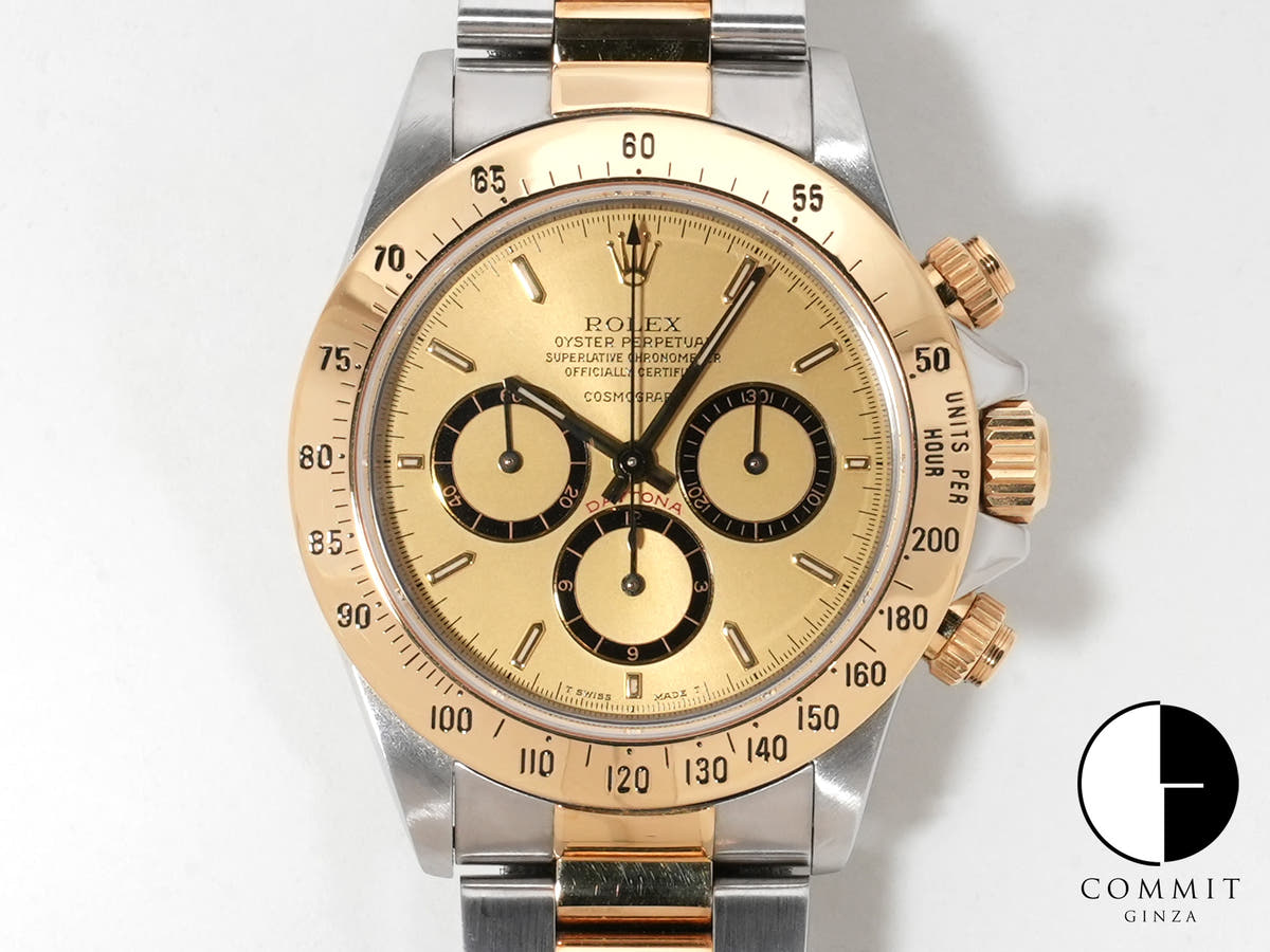 Rolex Daytona El Primero Ref. 16523 Stainless Steel/Yellow Gold Champagne Dial
