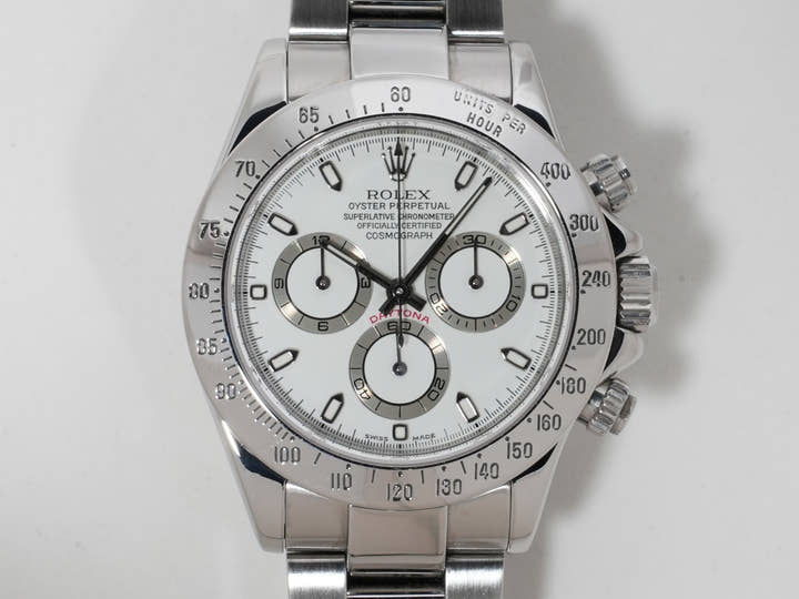 ロレックス デイトナ Ref.116520 ステンレススチール ホワイト文字盤 中古 9q2w63jx