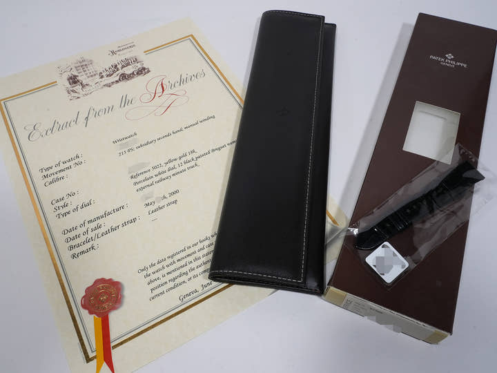 パテックフィリップ カラトラバ Ref.5022J-013 イエローゴールド ホワイト文字盤