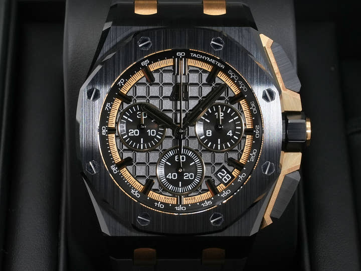 Audemars Piguet Royal Oak Offshore Chronograph Ref. 26420CE.OO.A127CR.01 Ceramic/Yellow Gold Black Dial