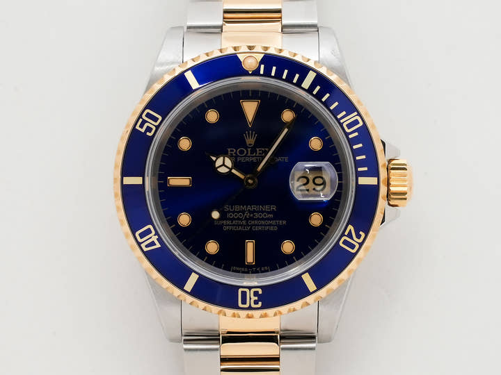 ロレックス サブマリーナー デイト Ref.16613 ステンレススチール/イエローゴールド ブルー文字盤