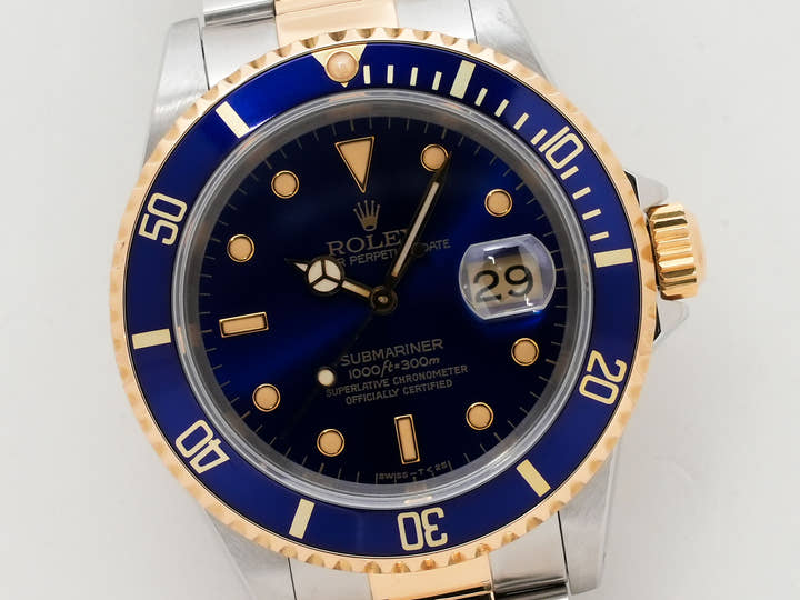 ロレックス サブマリーナー デイト Ref.16613 ステンレススチール/イエローゴールド ブルー文字盤