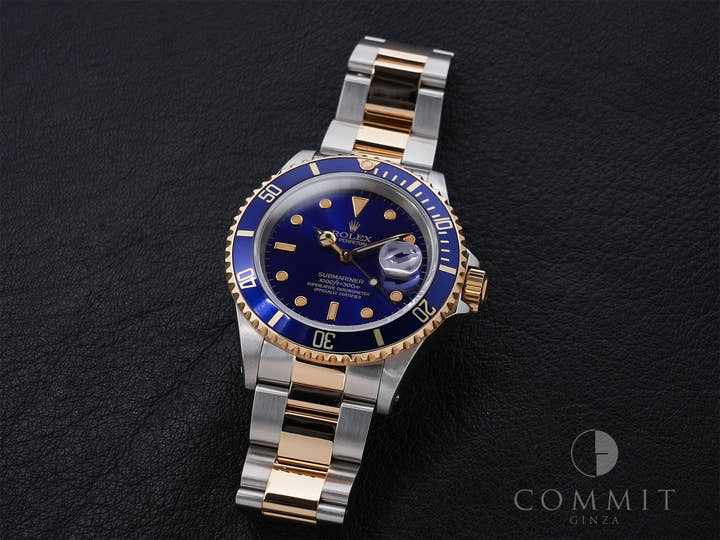 ロレックス サブマリーナー デイト Ref.16613 ステンレススチール/イエローゴールド ブルー文字盤
