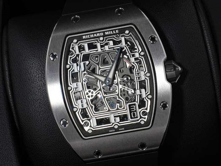 リシャールミル オートマティック Ref.RM67-01 TI スケルトン文字盤 美中古 5iwc6fvx