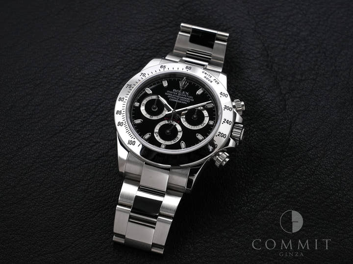 ロレックス デイトナ Ref.116520 ステンレススチール ブラック文字盤
