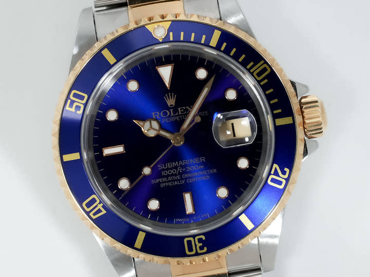 ロレックス サブマリーナー デイト Ref.16613 ステンレススチール/イエローゴールド ブルー文字盤