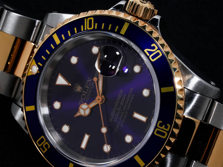 ロレックス サブマリーナー デイト Ref.16613 ステンレススチール/イエローゴールド ブルー文字盤