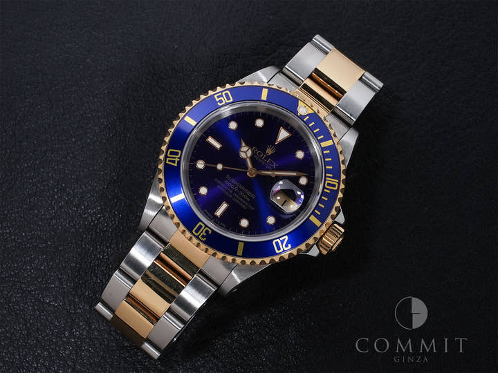 ロレックス サブマリーナー デイト Ref.16613 ステンレススチール/イエローゴールド ブルー文字盤