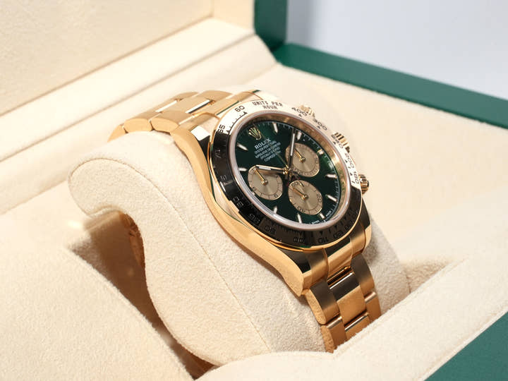 ロレックス デイトナ Ref.126508 イエローゴールド グリーン文字盤