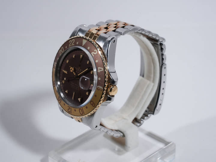 ロレックス GMTマスター Ref.1675/3 ステンレススチール/イエローゴールド ブラウン文字盤 ジュビリーブレスレット