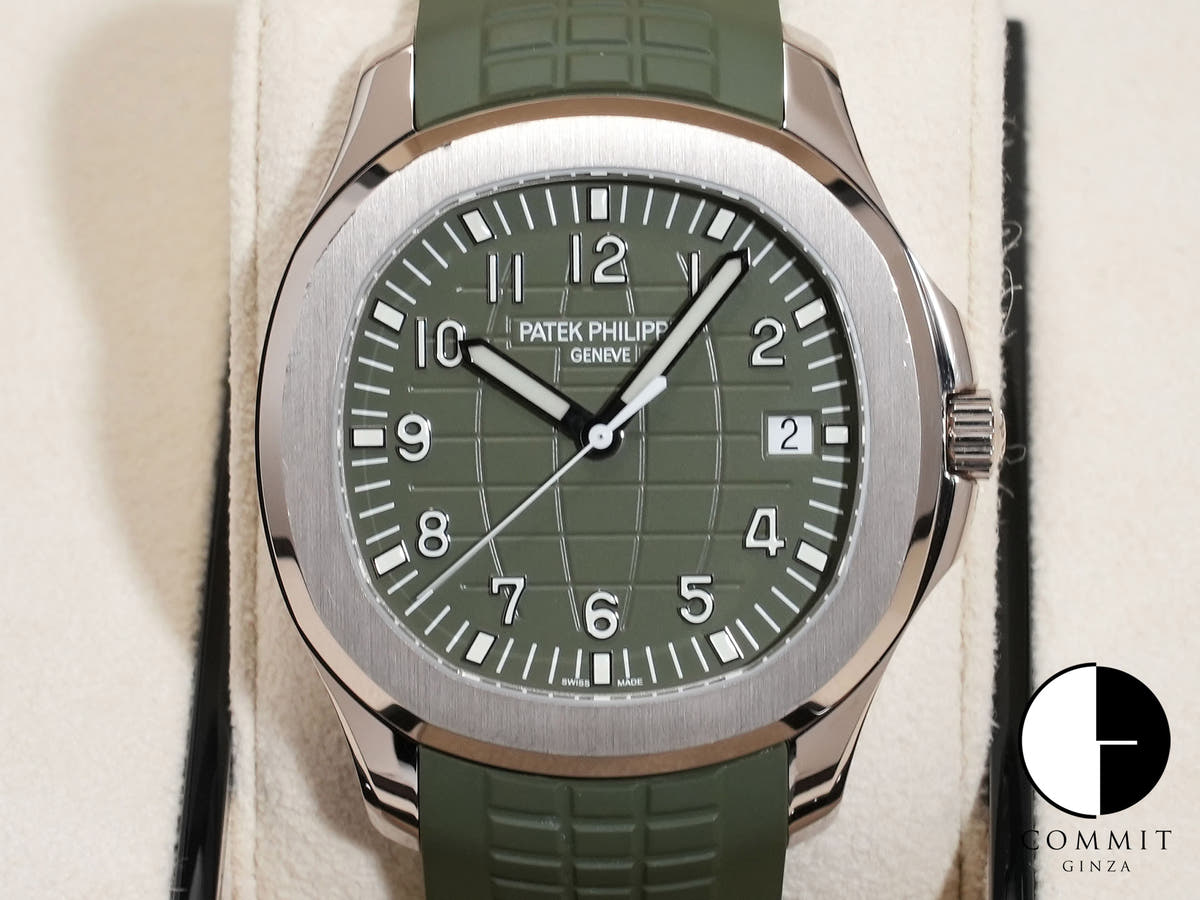 パテックフィリップ アクアノート Ref.5168G-010 ホワイトゴールド カーキグリーン文字盤 中古 cvy53ggq