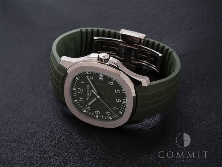 パテックフィリップ アクアノート Ref.5168G-010 ホワイトゴールド カーキグリーン文字盤 中古 cvy53ggq