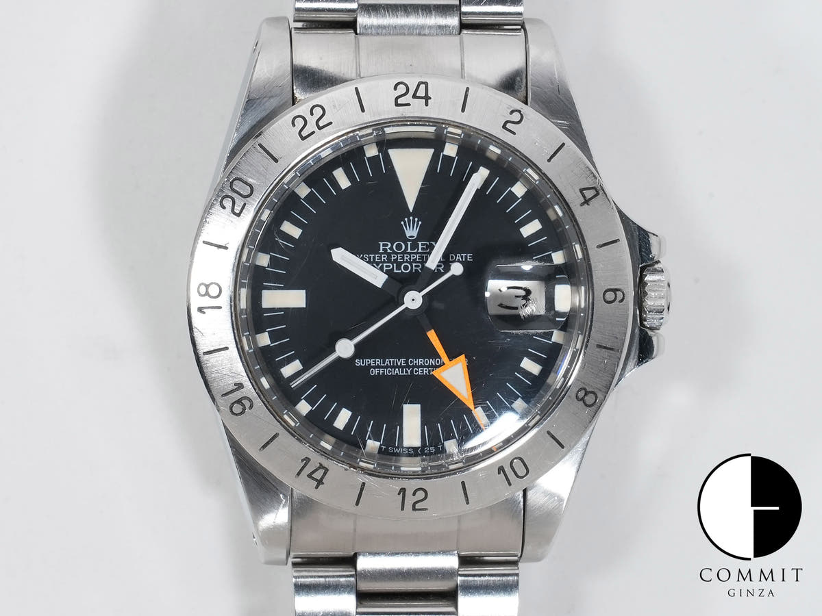 ロレックス エクスプローラーII Ref.1655 ステンレススチール ブラック文字盤