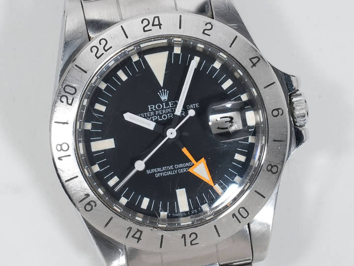 ロレックス エクスプローラーII Ref.1655 ステンレススチール ブラック文字盤