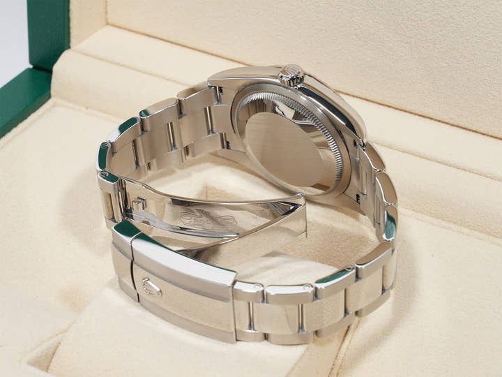 Rolex Datejust 36 Ref. 126234 Stainless Steel/White Gold Bright Blue Dial Oyster Bracelet