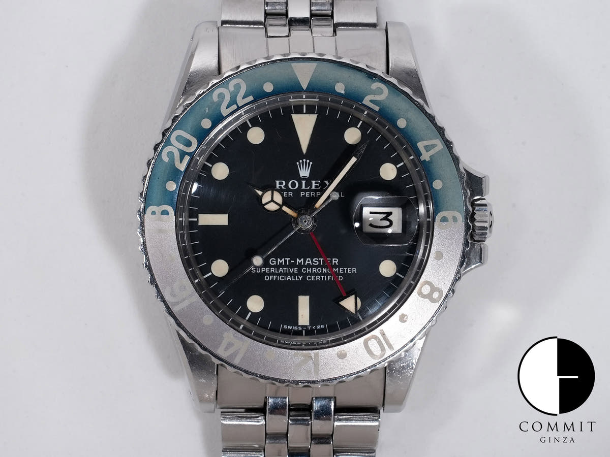 ロレックス GMTマスター Ref.1675 ステンレススチール ブラック文字盤 ジュビリーブレスレット 中古 4bvy8qg5