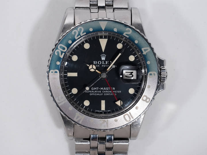 ロレックス GMTマスター Ref.1675 ステンレススチール ブラック文字盤 ジュビリーブレスレット 中古 4bvy8qg5