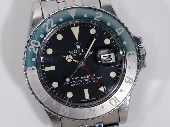 ロレックス GMTマスター Ref.1675 ステンレススチール ブラック文字盤 ジュビリーブレスレット 中古 4bvy8qg5