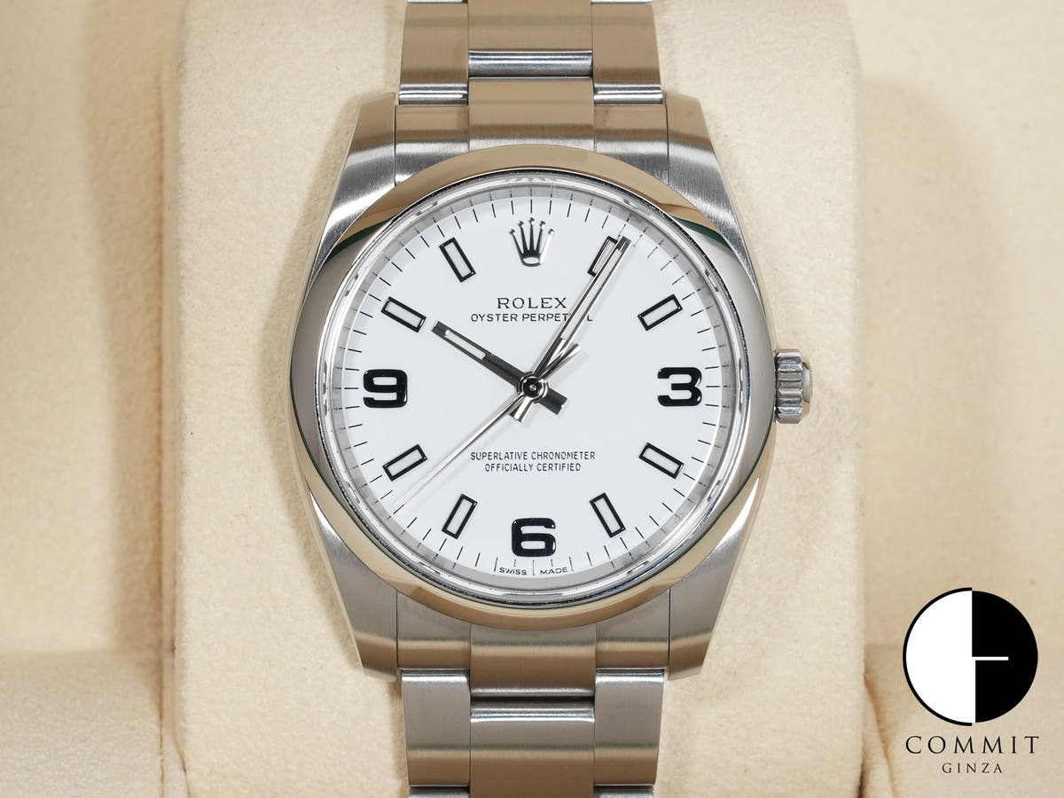 Rolex Oyster Perpetual 34 Ref. 114200 Stainless Steel White Dial