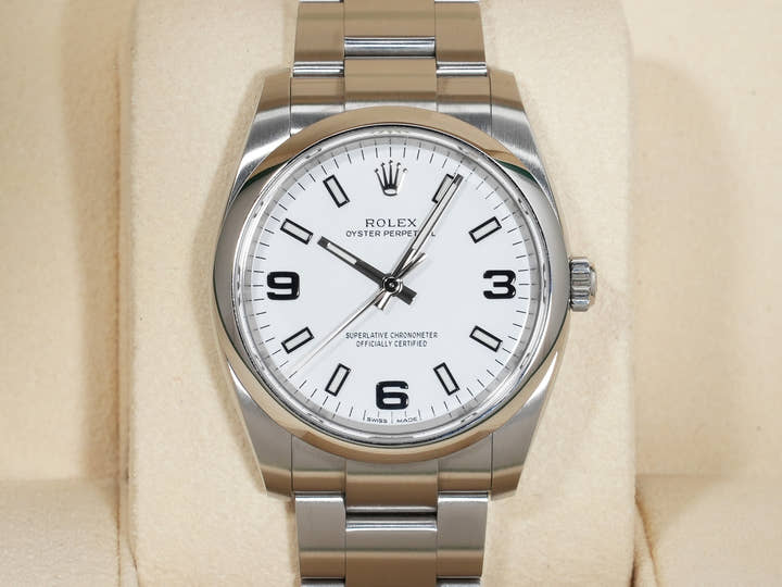 Rolex Oyster Perpetual 34 Ref. 114200 Stainless Steel White Dial