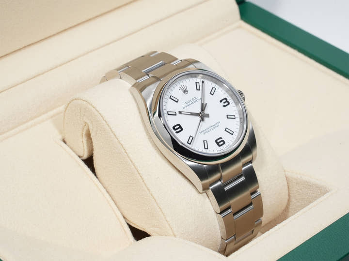 Rolex Oyster Perpetual 34 Ref. 114200 Stainless Steel White Dial