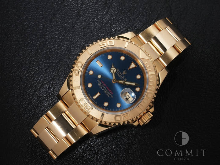 ロレックス ヨットマスター40 Ref.16628 イエローゴールド ブルー文字盤 中古 vorur9gz