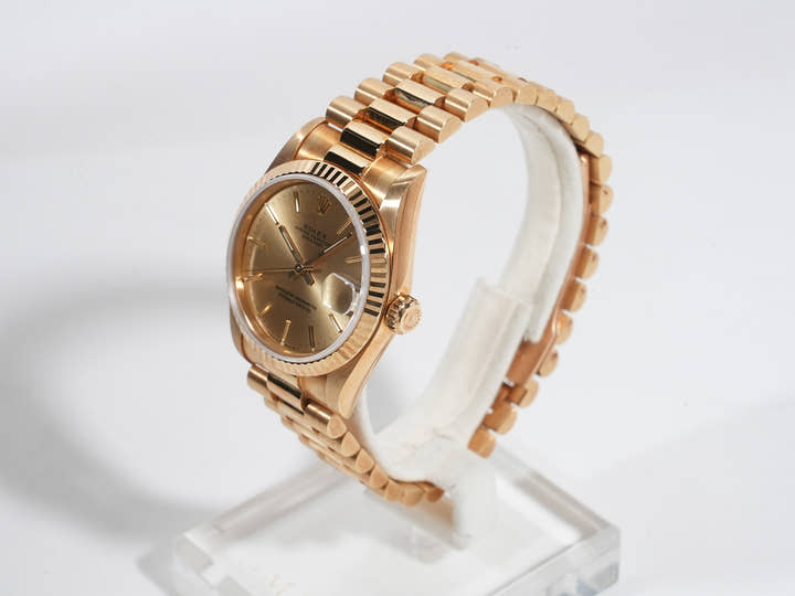 ロレックス デイトジャスト Ref.68278 イエローゴールド シャンパン文字盤 プレジデントブレスレット