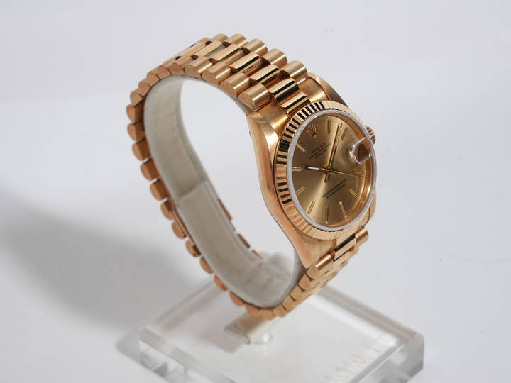 ロレックス デイトジャスト Ref.68278 イエローゴールド シャンパン文字盤 プレジデントブレスレット