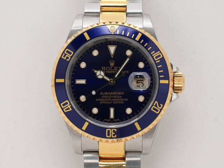 ロレックス サブマリーナー デイト Ref.16613 ステンレススチール/イエローゴールド ブルー文字盤