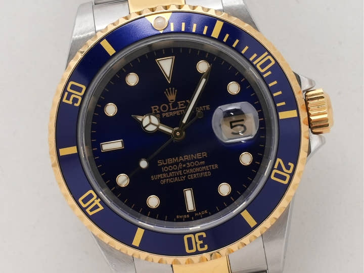 ロレックス サブマリーナー デイト Ref.16613 ステンレススチール/イエローゴールド ブルー文字盤