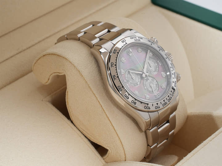 Rolex Daytona Ref. 116509NG White Gold Black Shell x 8P Diamond Dial, Pre-owned, Excellent Condition (3ht5niin)