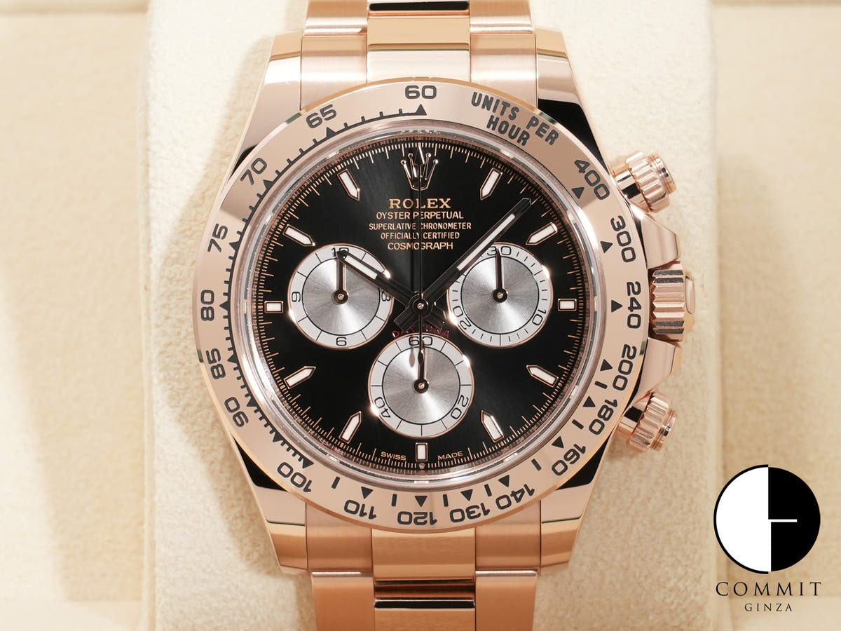 ロレックス デイトナ Ref.126505 エバーローズゴールド ブライトブラックxサンダスト文字盤