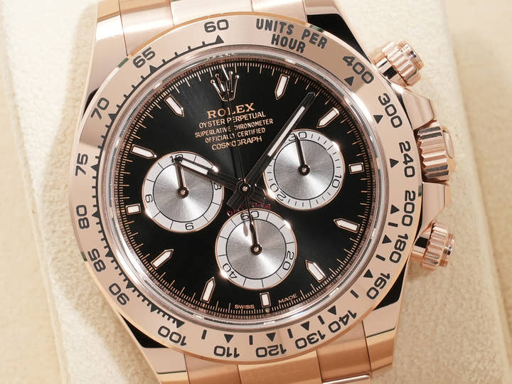 ロレックス デイトナ Ref.126505 エバーローズゴールド ブライトブラックxサンダスト文字盤