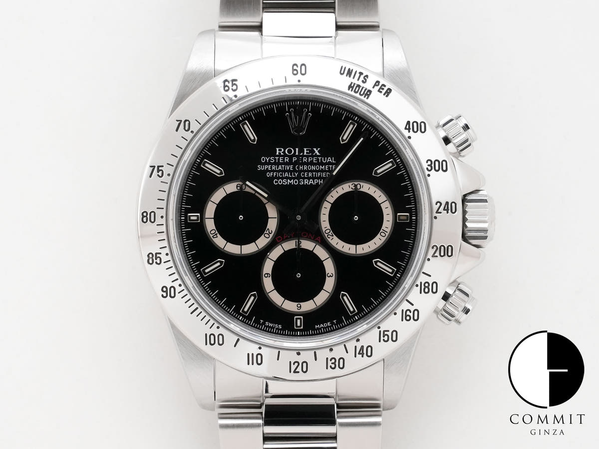 ロレックス デイトナ エルプリメロ Ref.16520 ステンレススチール ブラック文字盤 美中古 26vu44ge