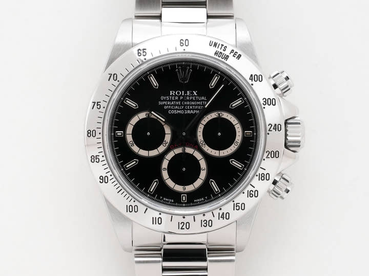 ロレックス デイトナ エルプリメロ Ref.16520 ステンレススチール ブラック文字盤 美中古 26vu44ge